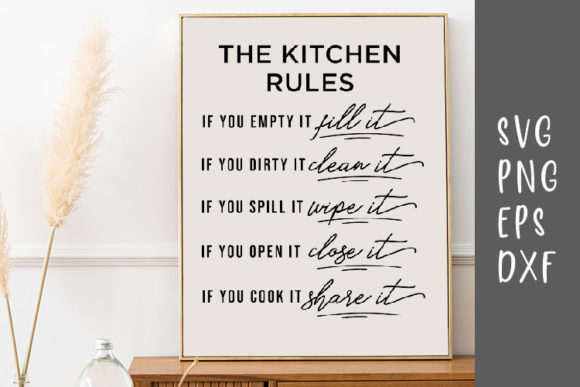 Download Kitchen Rules Fill It Clean It Wipe It.. - Fill Collection
