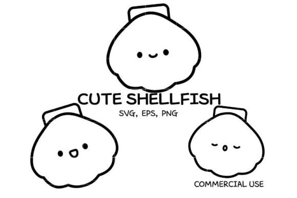 Download Cute Shellfish SVG Bundle | Seashell out - Shellfish Collection