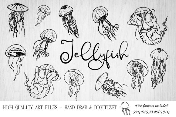 Download Jellyfish SVG.Ocean Svg.Under the Sea - Jellyfish svg Collection