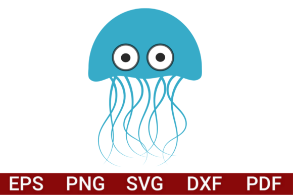 Download Cartoon Jellyfish SVG/PNG Illustration - Jellyfish svg Collection