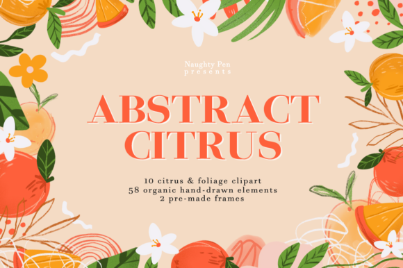 Download Abstract Citrus Clipart Organic Shapes - Organic Collection