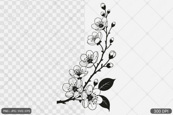 Download Cherry Blossom SVG PNG - Cherry blossom Collection