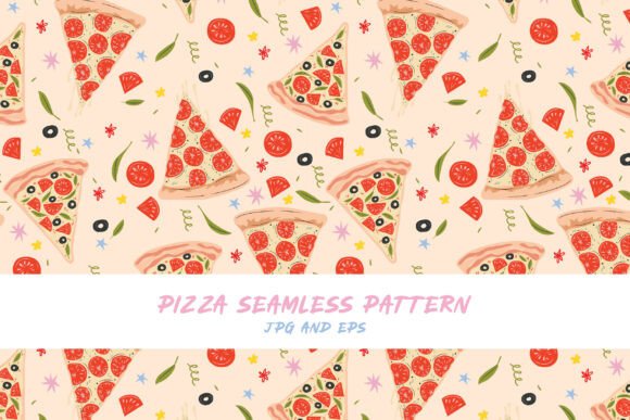 Download Pizza Vector Pattern - Vector Collection