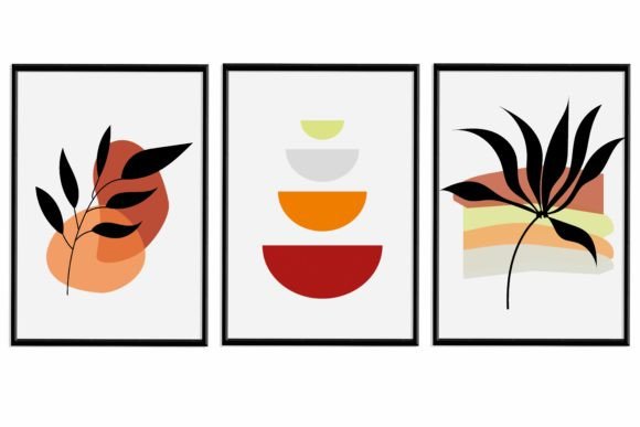 Download Orange Minimal Wall Art Printable - Print Collection