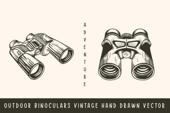 Download Binocular Hand Drawing Vector - Vector Collection